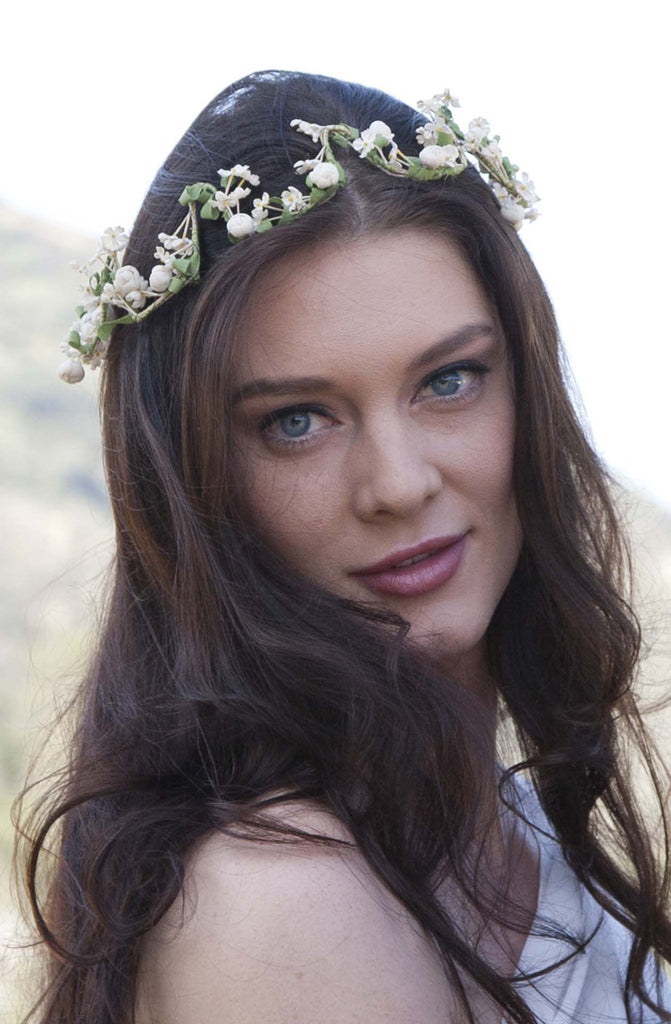 lily of the valley flower crown CHANDRA